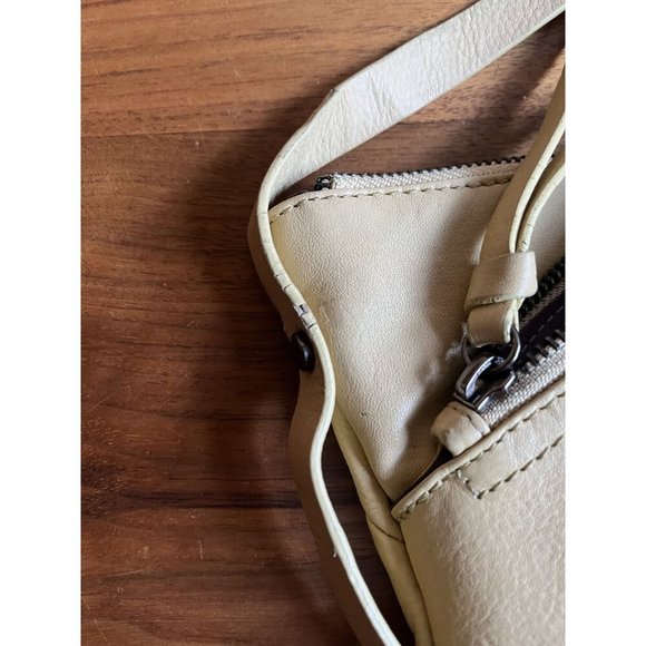 Kooba Y2K Vintage Handcrafted Leather Crossbody Bag Asymmetrical Zipper Yellow - Picture 14 of 14